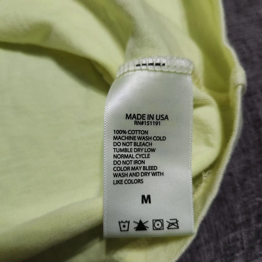 Season 6 Yeezy Calabasas Long Sleeve Tee Shirt Frozen Yellow Medium - Picture 7 of 9